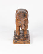 Ours sculpté sur bois – Attribué à Jean-Baptiste Côté (1832–1907)