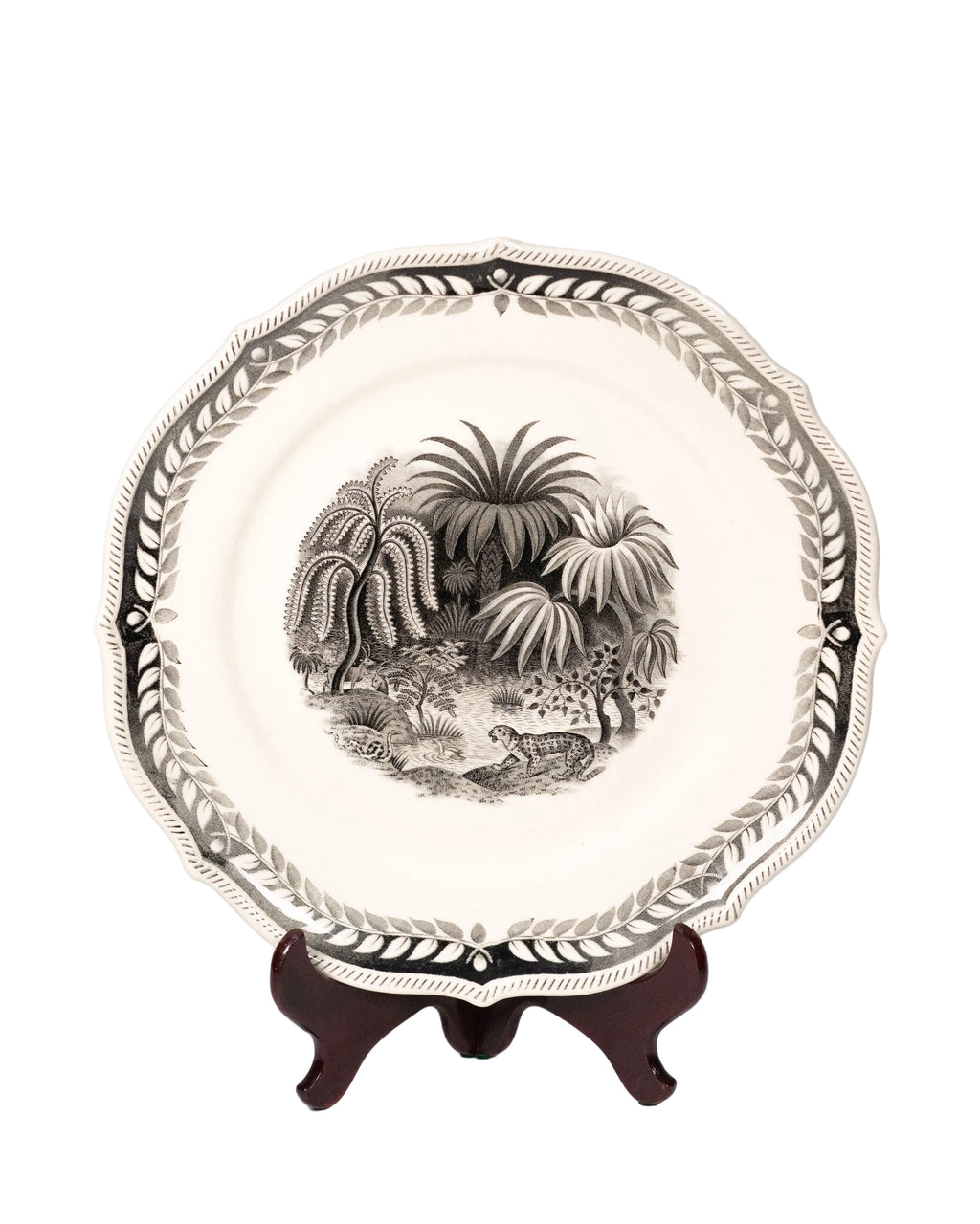 Assiette décorative « Exotica » – Gefle, Suède, circa 1930