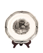 Assiette décorative « Exotica » – Gefle, Suède, circa 1930