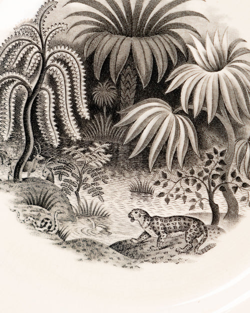 Decorative plate "Exotica" – Gefle, Sweden, circa 1930