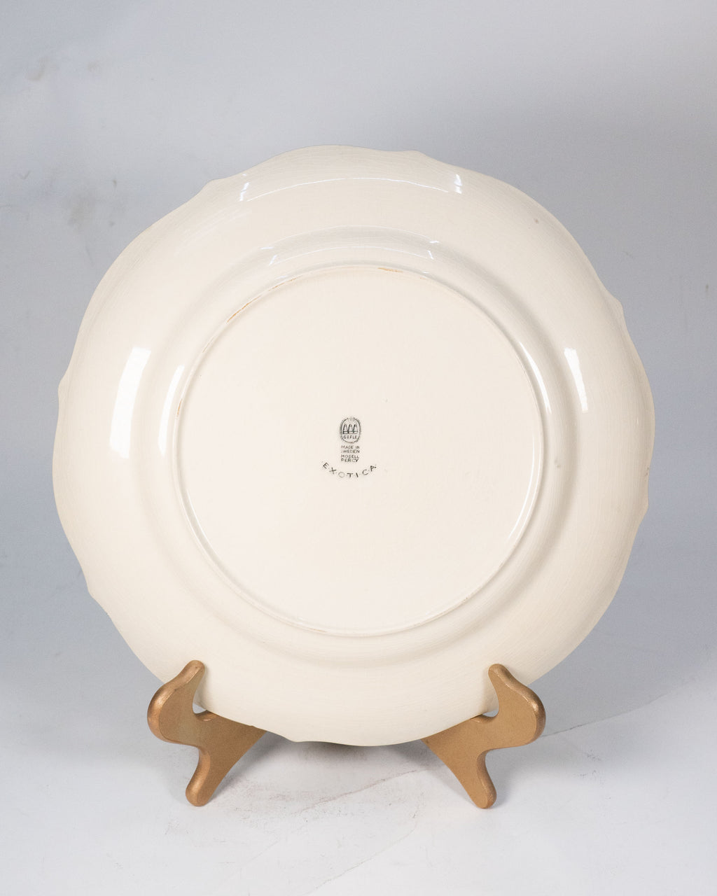 Assiette décorative « Exotica » – Gefle, Suède, circa 1930