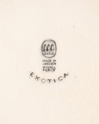 Assiette décorative « Exotica » – Gefle, Suède, circa 1930