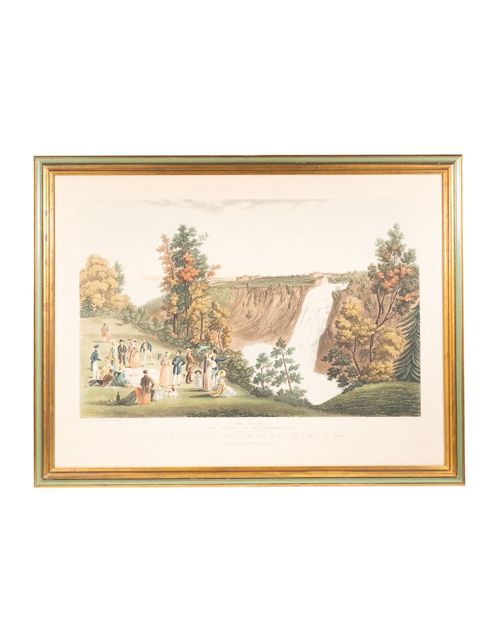 Gravure des Chutes Montmorency – James Pattison Cockburn, circa 1920