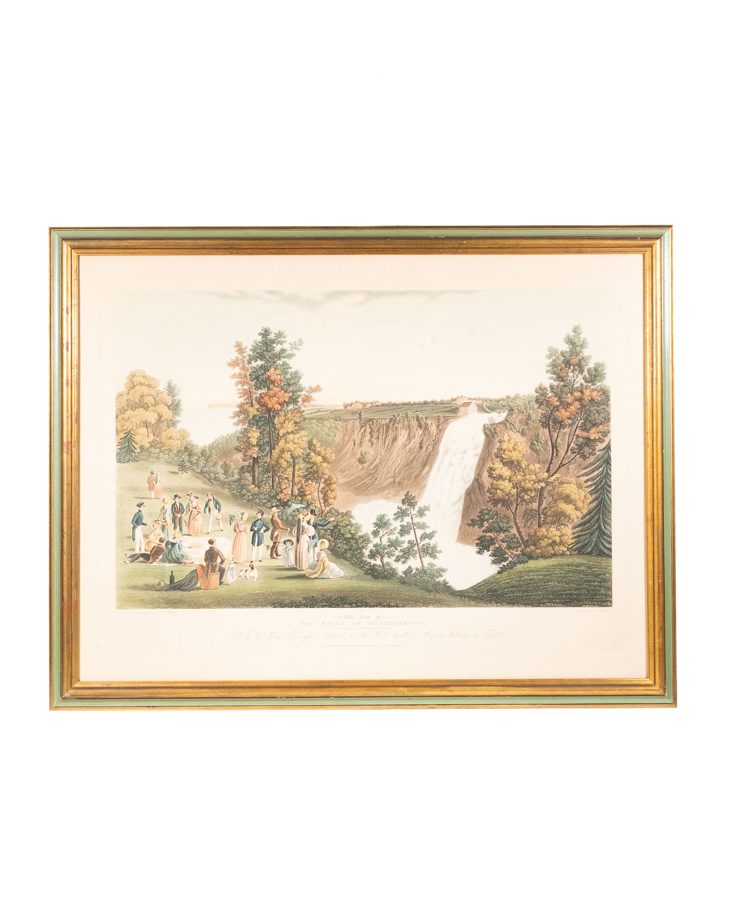 Gravure des Chutes Montmorency – James Pattison Cockburn, circa 1920