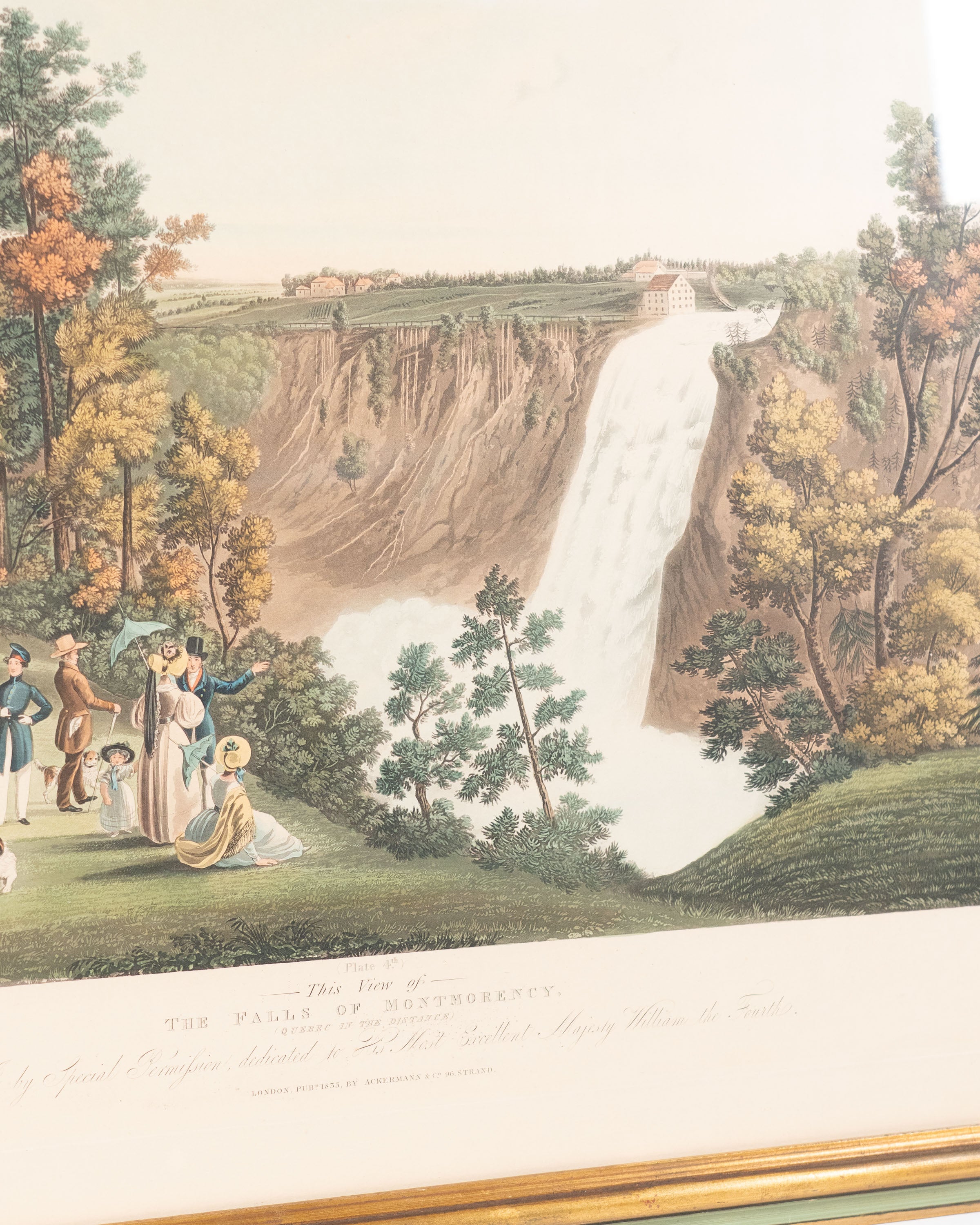 Gravure des Chutes Montmorency – James Pattison Cockburn, circa 1920