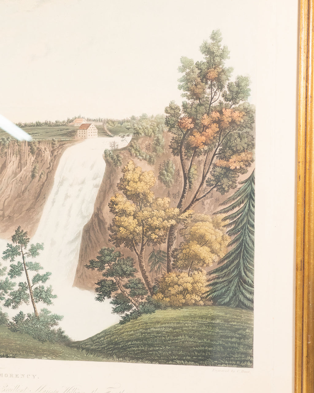 Gravure des Chutes Montmorency – James Pattison Cockburn, circa 1920