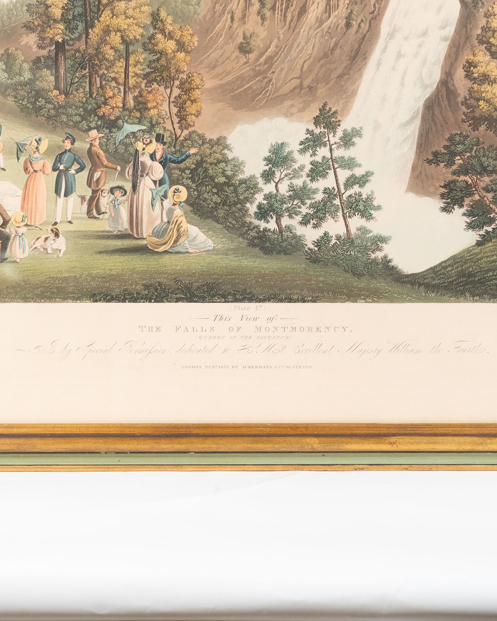 Gravure des Chutes Montmorency – James Pattison Cockburn, circa 1920