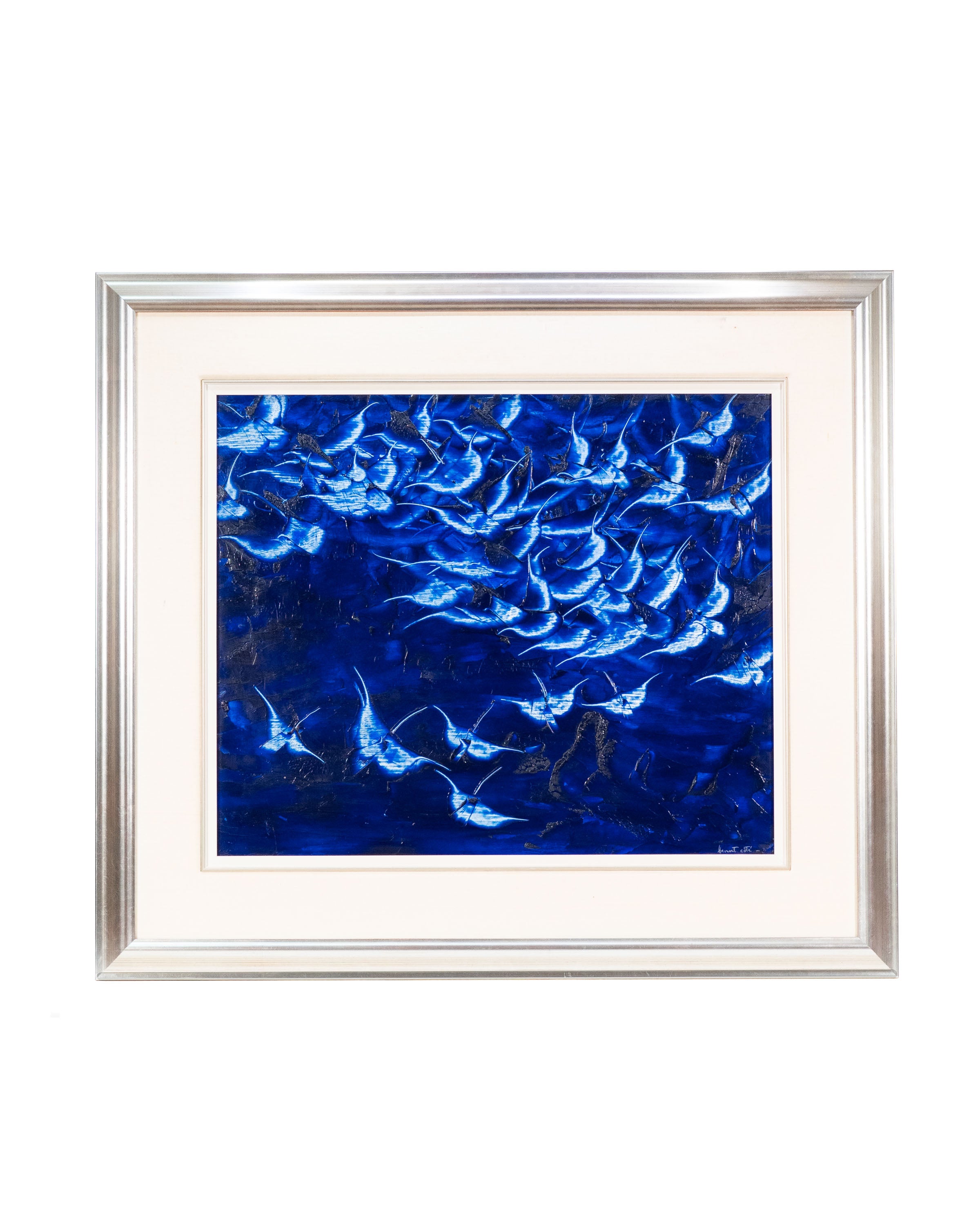 Huile sur toile « Envolée bleue » – Benoît Côté