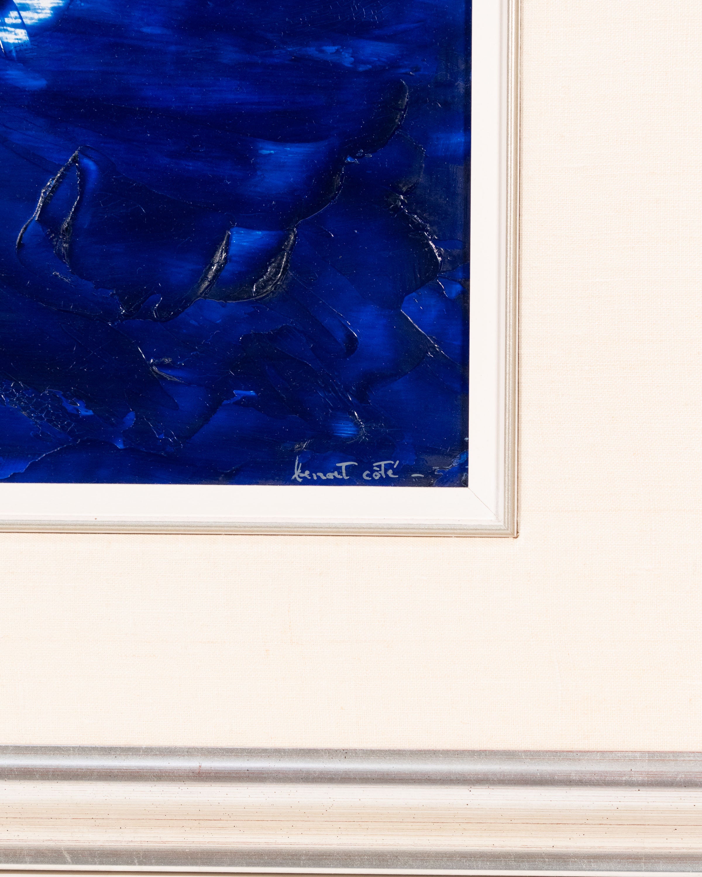 Huile sur toile « Envolée bleue » – Benoît Côté
