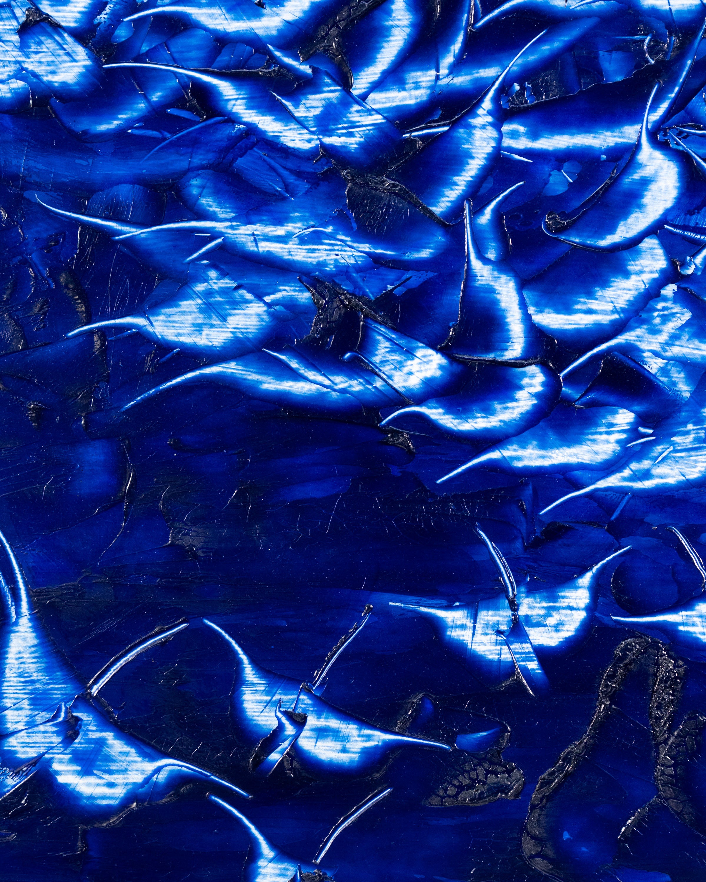 Huile sur toile « Envolée bleue » – Benoît Côté