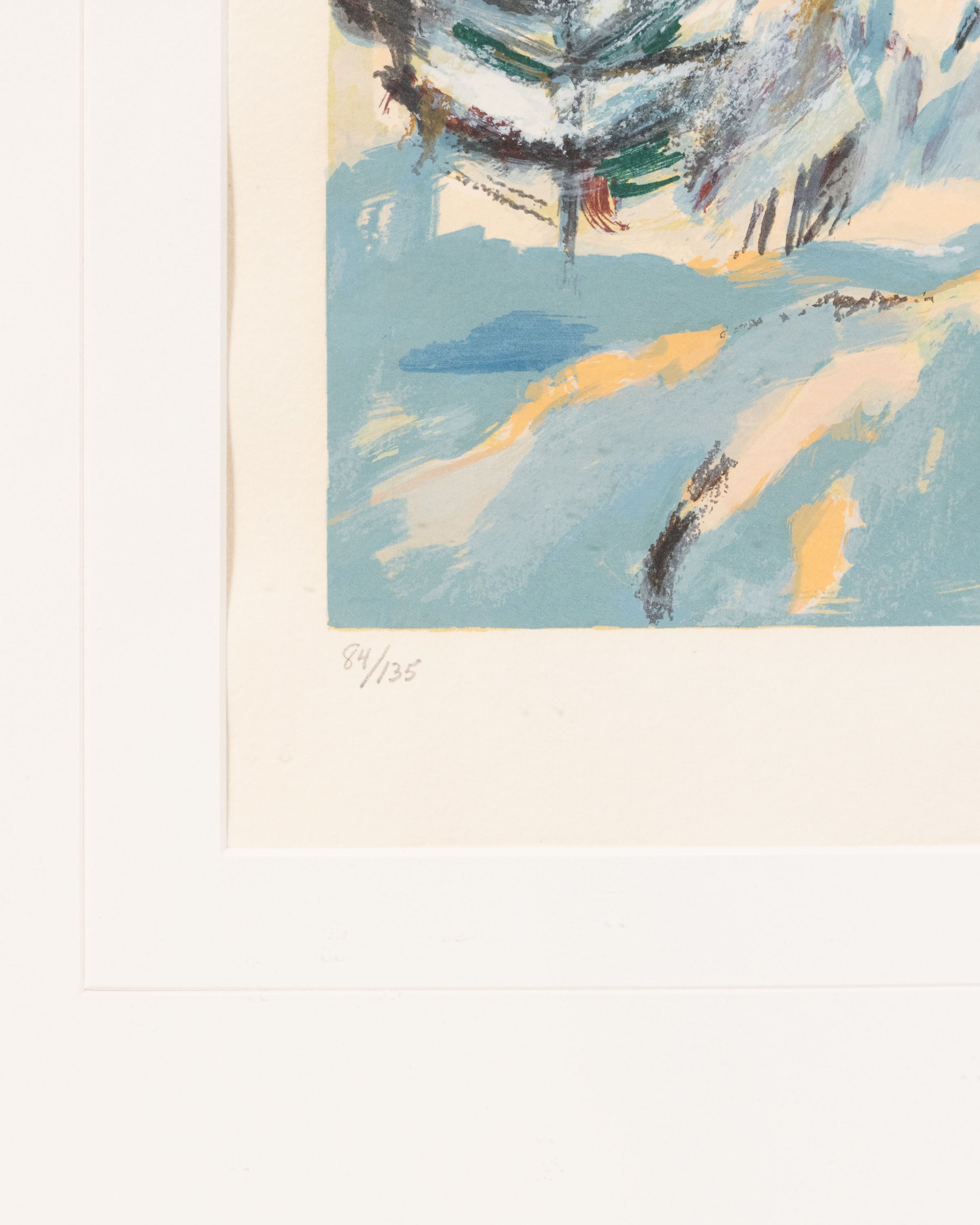 Sérigraphie « Forêt enneigée » – Henri Masson