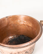 Cache-pot en cuivre riveté - circa 1920