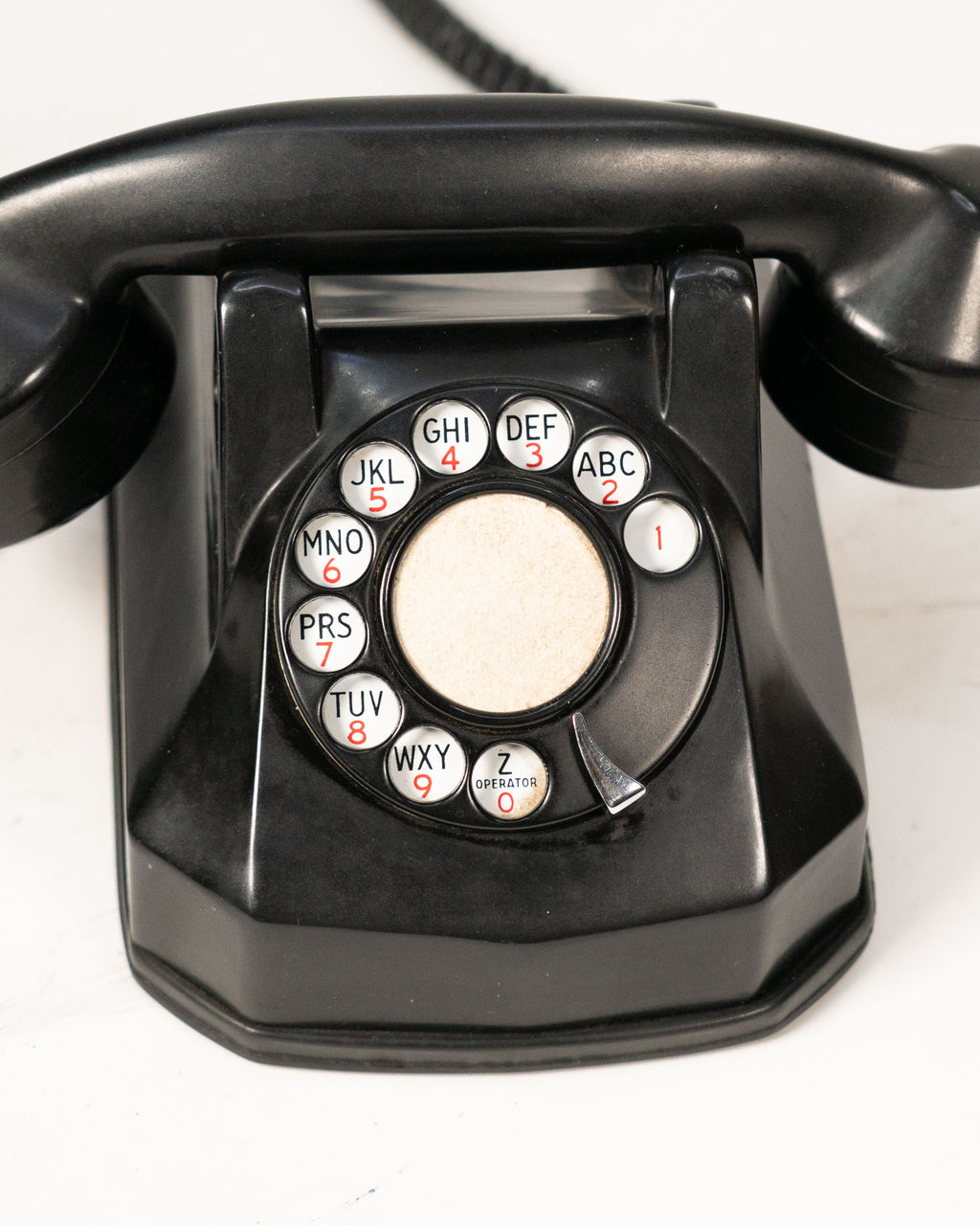 Téléphone à roulette ancien - circa 1940