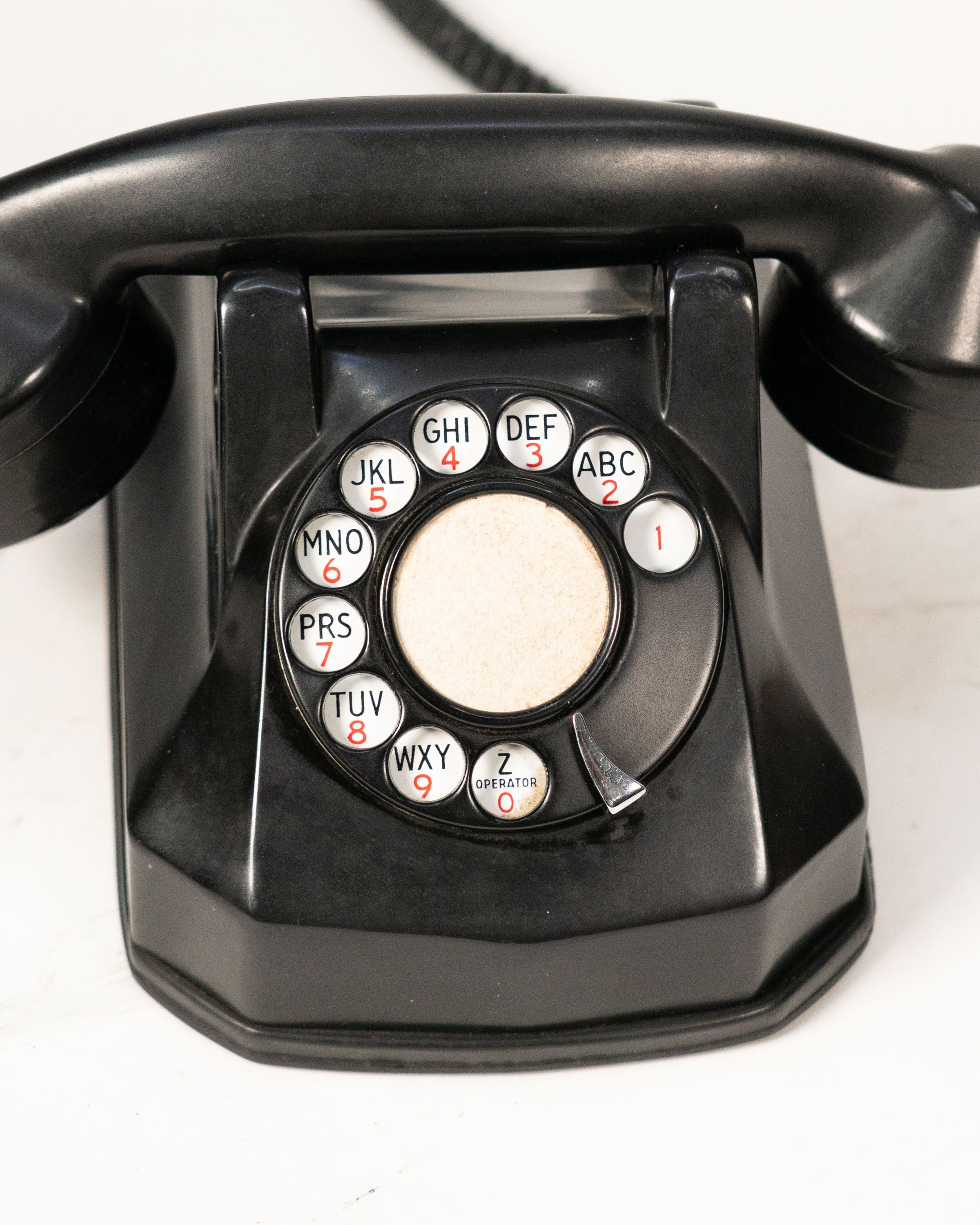 Téléphone à roulette ancien - circa 1940