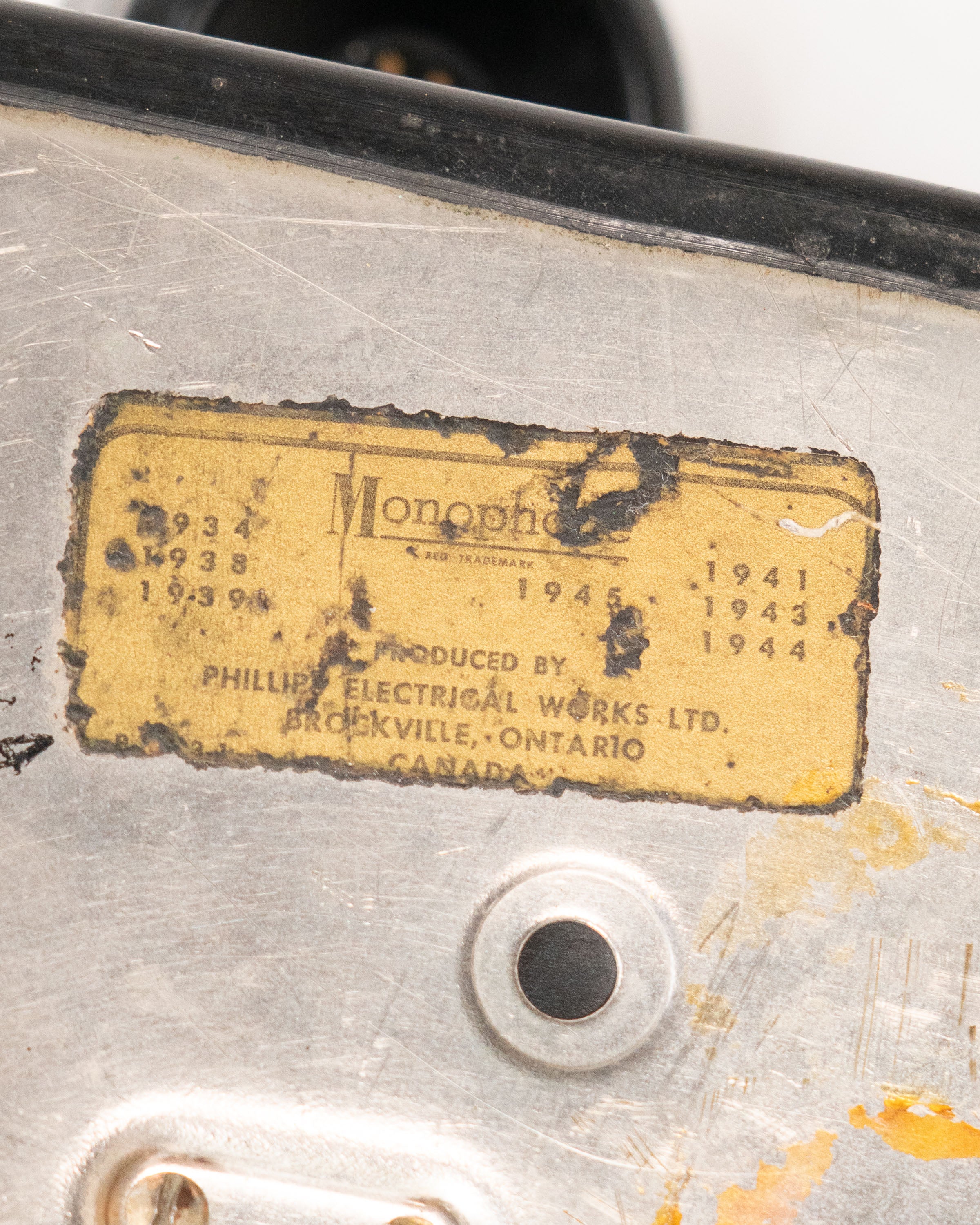 Téléphone à roulette ancien - circa 1940