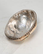 Kapala tibétaine en os et argent – Coupe rituelle bouddhiste, XIXe siècle