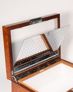 Humidor Dunhill Paris en loupe de noyer - circa 1930