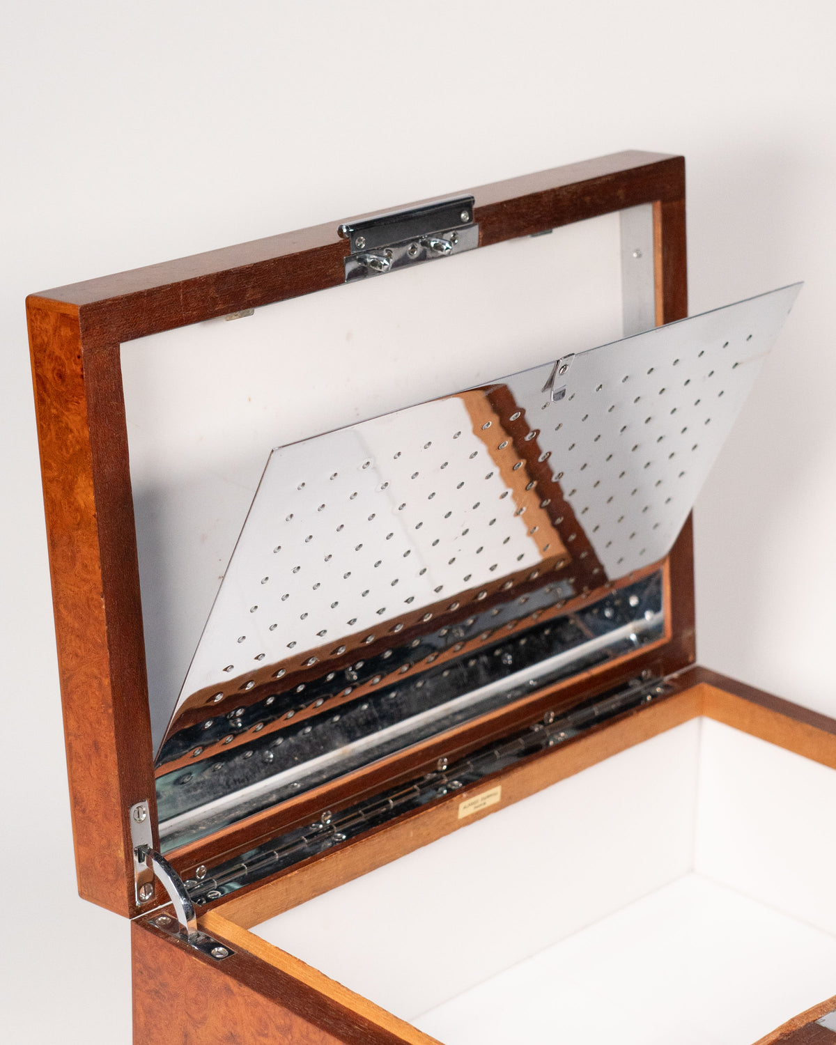 Humidor Dunhill Paris en loupe de noyer - circa 1930