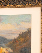 Pastel Chalet à Tadoussac, vers 1900 - Charles Huot