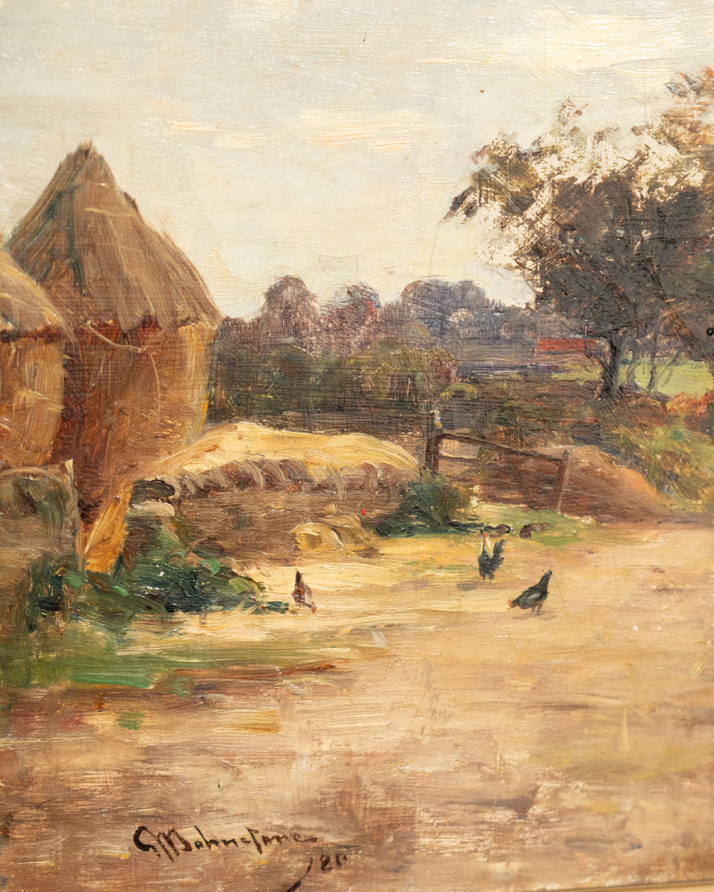 Huile Campagne écossaise, circa 1880 - George Whitton Johnstone