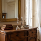 Pair of silver candlesticks